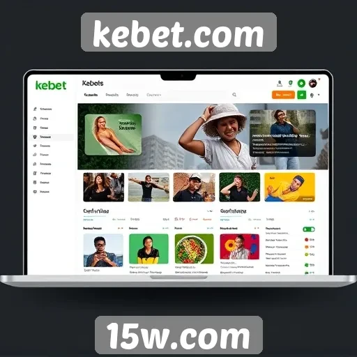 Interface do usuário do kebet.com é intuitiva e responsiva